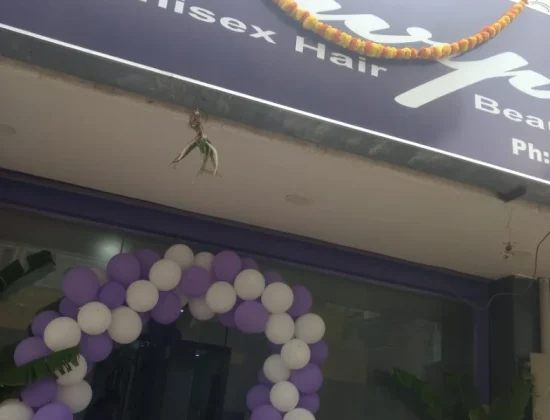 Purple Unisex Hair Salon