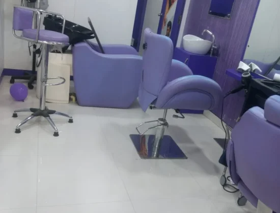 Purple Unisex Hair Salon